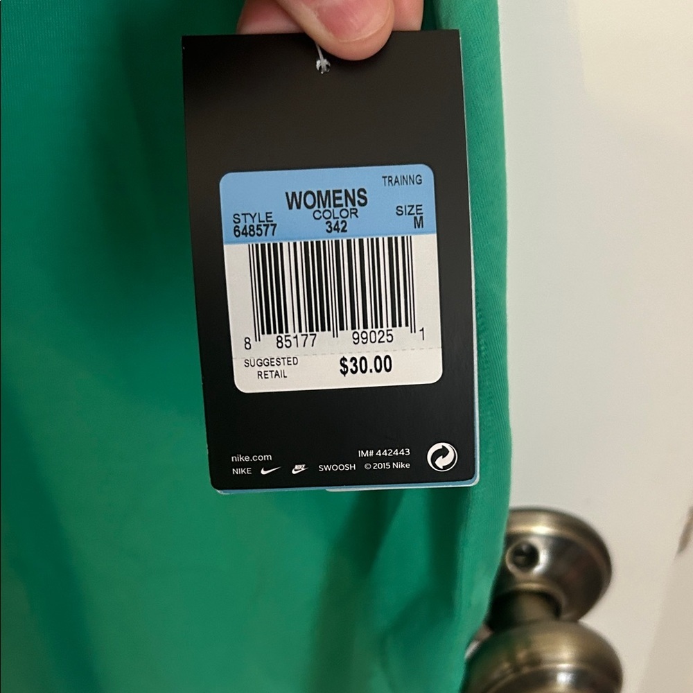 Nike Emerald Green Sleeveless Top Size Large - Picture 3 of 4